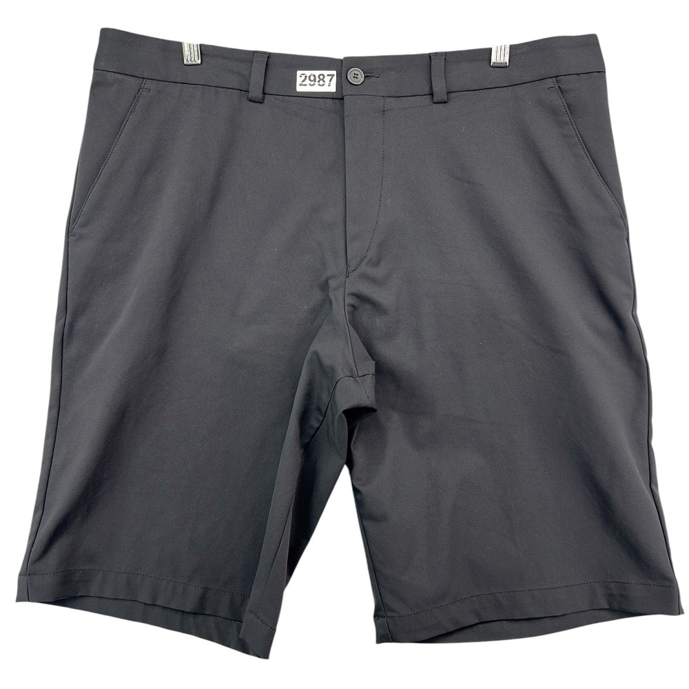 Hugo Boss Shorts Hayler 5 Mens 38 Black Golf Regular Fit Green Label Technical